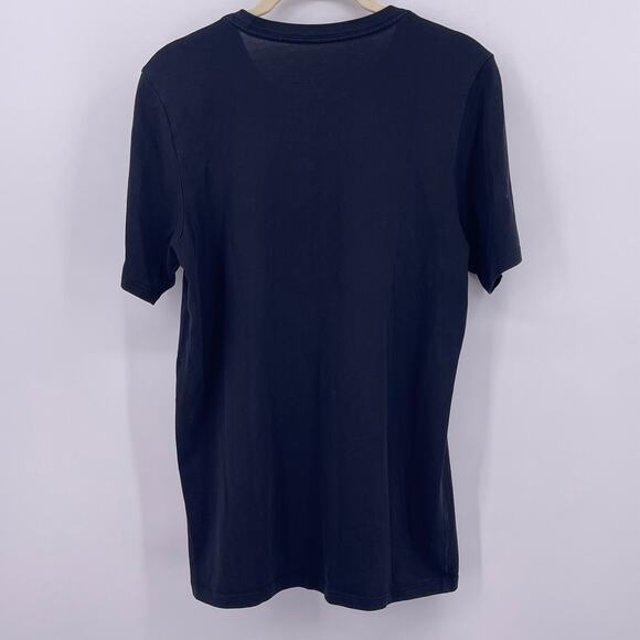 Nike S Detroit Tigers Crewneck Black T Shirt Athletic Cut Dri-Fit MLB Baseball - Picture 2 of 5